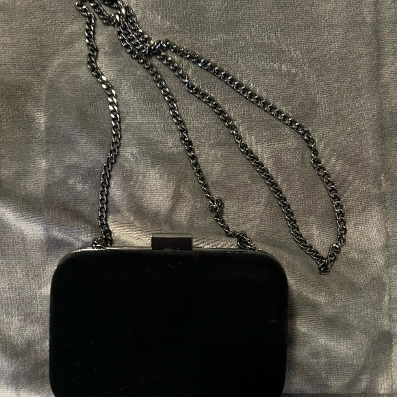 Giorgio Armani velvet clutch crossbody evening bag - Picture 4 of 5